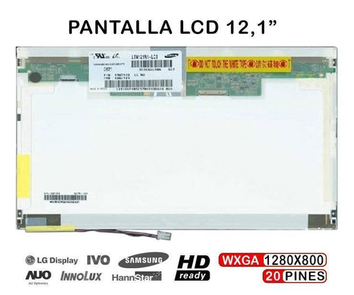 Pantalla Led De 12.1" Para Portátil Ltn121W1-L03 B121Ew03 V.7 B121Ew07 V.1 Ltd121Ewvb