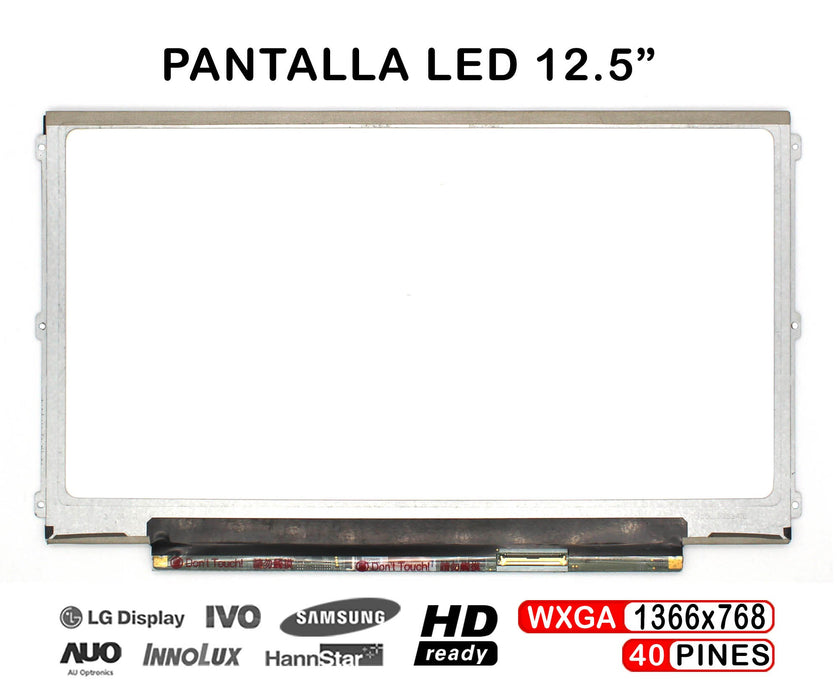 Pantalla Led De 12.5" Para Portátil Lp125Wh2(Sl)(B3) Lp125Wh2-Slb3