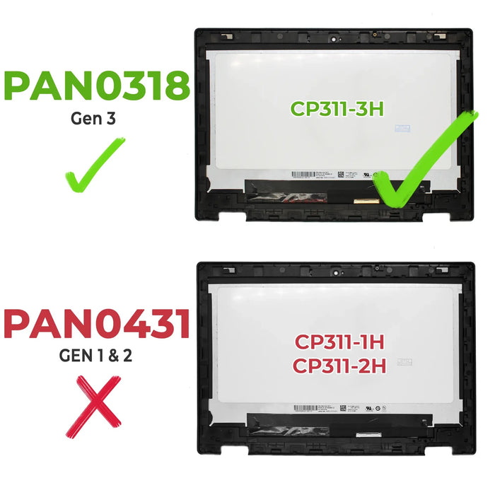 Pantalla Táctil Led De 11.6" Para Portátil Acer Chromebook Cp311 Cp311-3H Con Marco