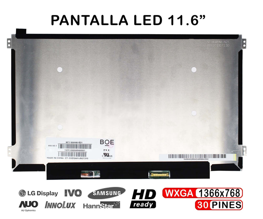 Pantalla Para Portátil Asus Transformer Tp200 Tp200S Tp200Sa Series