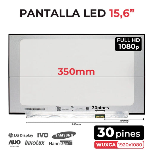 Pantalla Led Mate De 15.6" Para Portátil N156Hce-En1 Fhd