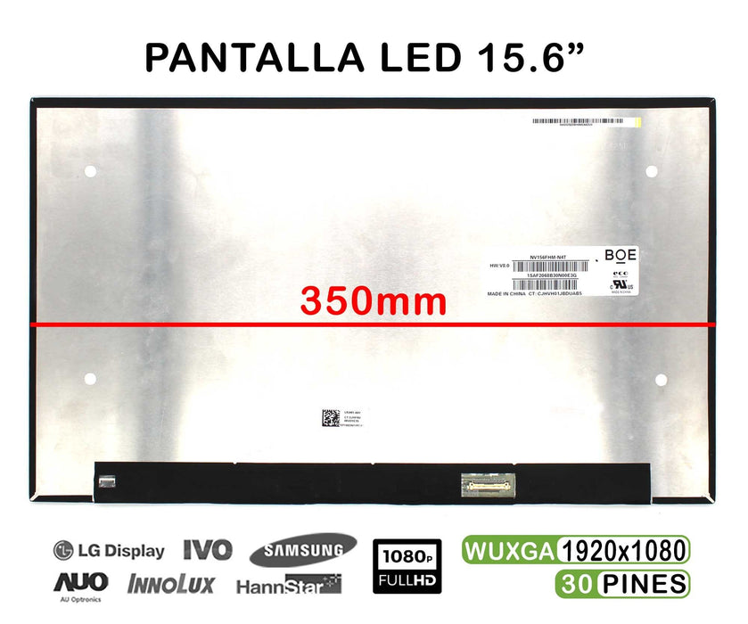 Pantalla Para Portátil Asus Zenbook Ux533 Ux534 Ux530 Ux533F Ux533Fac Ux533Fd Ux533Fn Ux533Ftc Ux534F Ux534Fa Ux534Fac Series