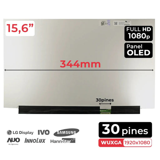 Pantalla Oled De 15.6" Para Portátil Atna56Yx03-0 30 Pines Fhd