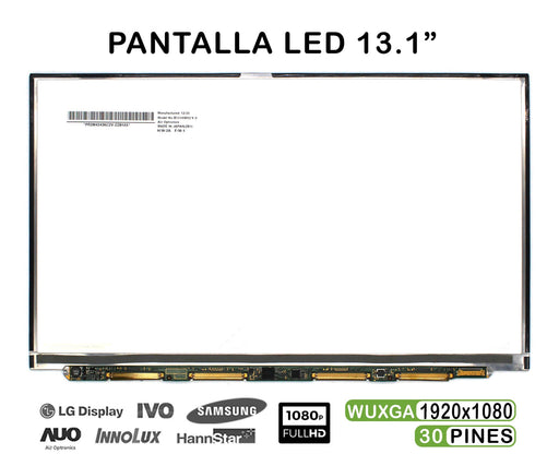 Pantalla Led 13.1" Para Portátil B131Hw02 V.0 1920X1080 30 Pines