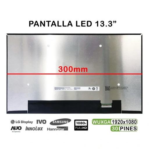Pantalla Led 13.3" Portátil B133Han05.C Fhd