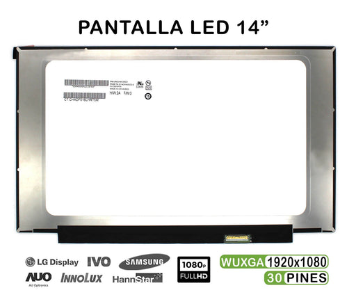 Pantalla De 14" Para Portátil B140Han03.6 Led 1920X1080