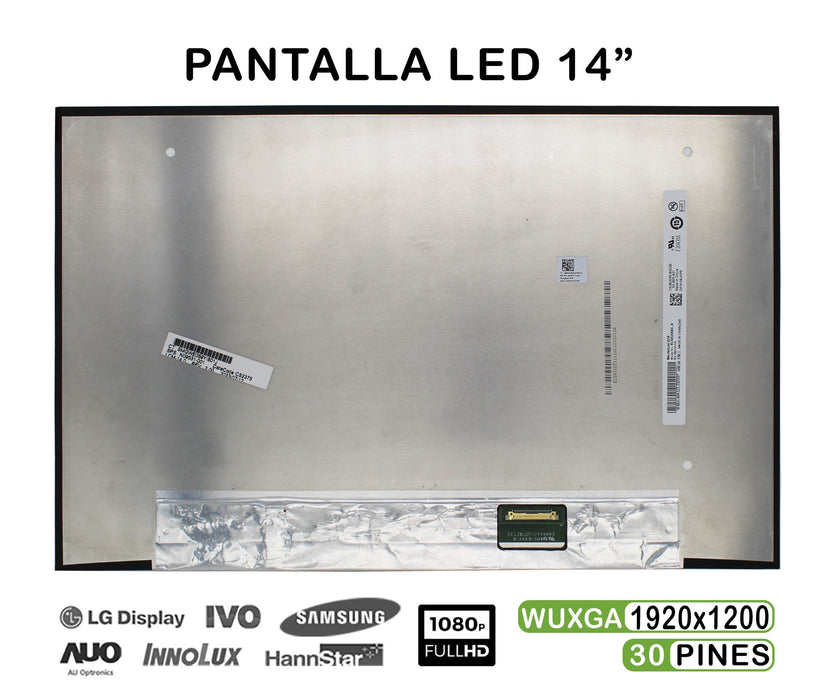 Pantalla De 14" Para Portátil B140Uan04.0 Led 1920X1200