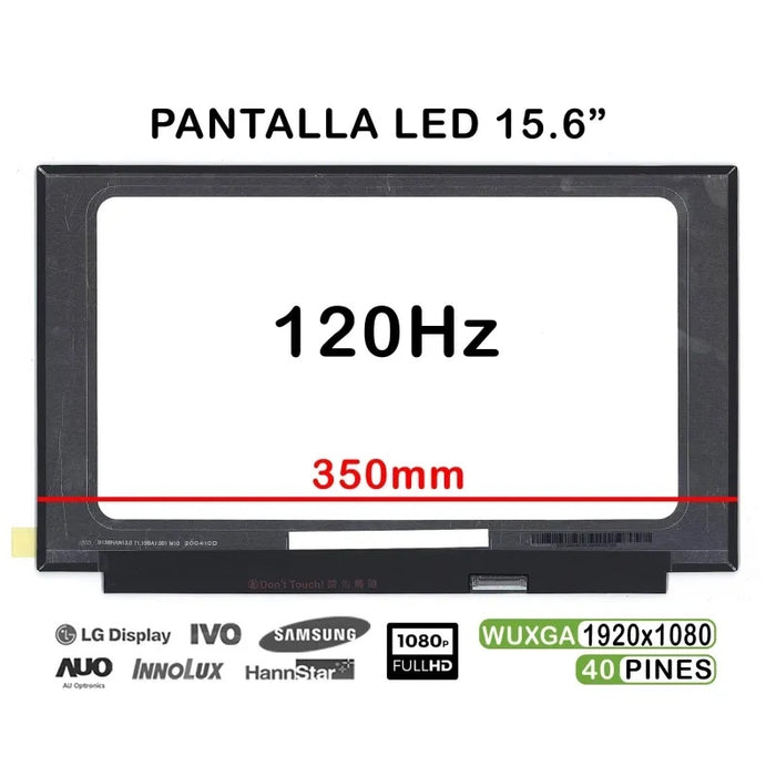 Pantalla Led De 15.6" Para Portátil B156Han10.0