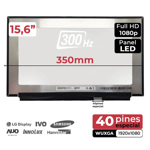 Pantalla Led De 15.6" Para Portátil B156Han12.0 Fhd 40 Pines 300Hz 350Mm