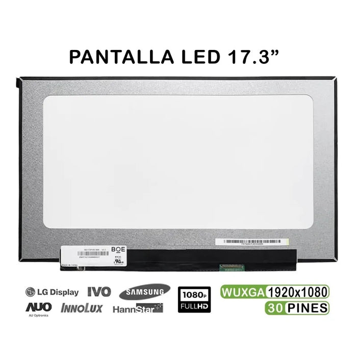 Pantalla Led De 17.3" Para Portátil B173Han04.2 Hw1A