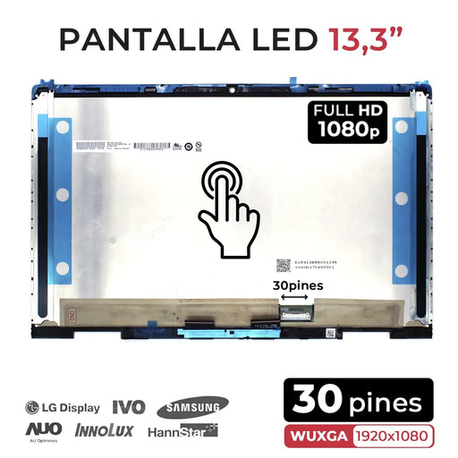 Pantalla Led De 13.3" Para Portátil Hp Envy X360 13-Bd 30 Pines