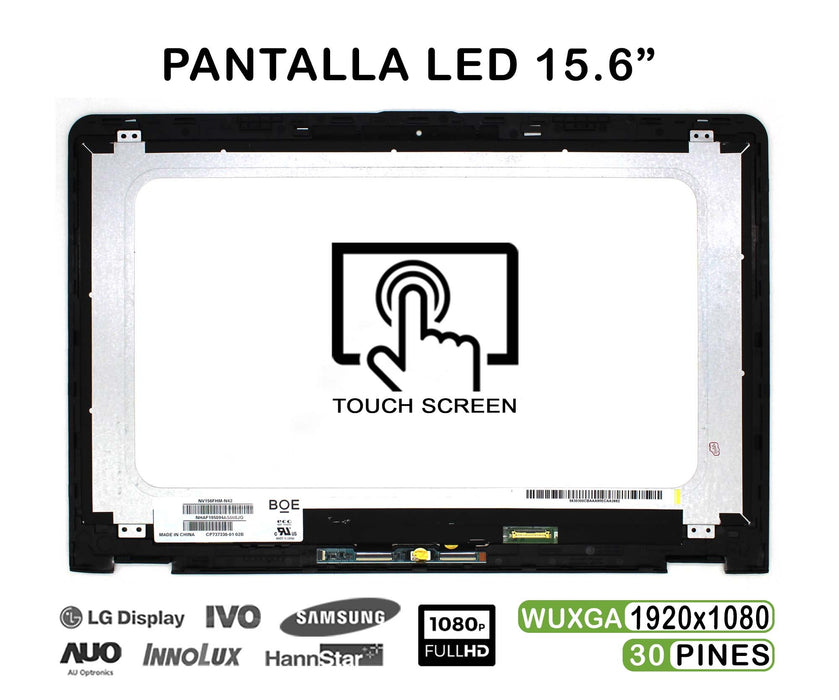 Pantalla Led Táctil De 15.6" Para Portátil Hp Envy X360 M6-Aq Series Con Marco