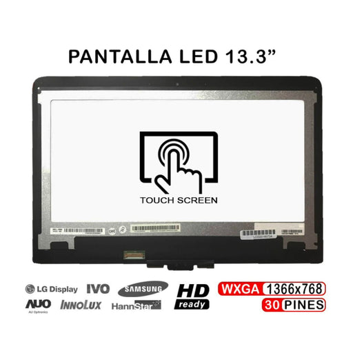 Pantalla 13.3" Con Táctil Para Portátil Hp Pavilion X360 13-S100Nj 13-S121Ds