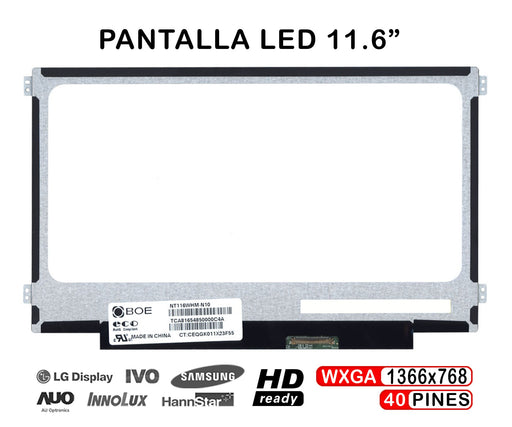 Pantalla Led De 11,6" Para Portátil Lp116Wh2 Tlc1 N116Bge-L41 Rev. C1