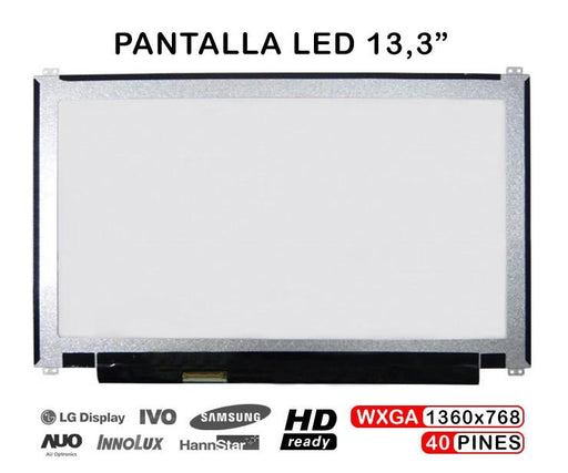 Pantalla Led De 13.3" Para Portátil B133Xtn01.5 B133Xtno1.5 B133Xtnoi.5