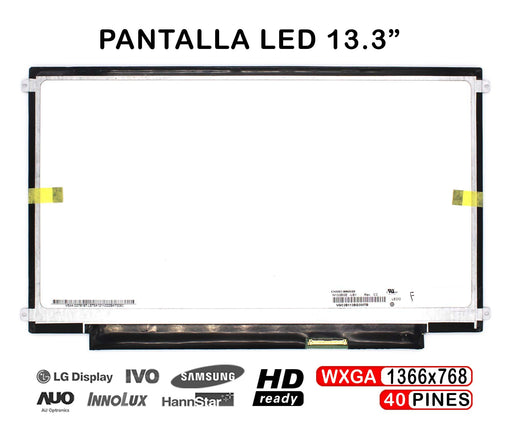 Pantalla Led De 13.3" Para Portátil B133Xw01 V.3