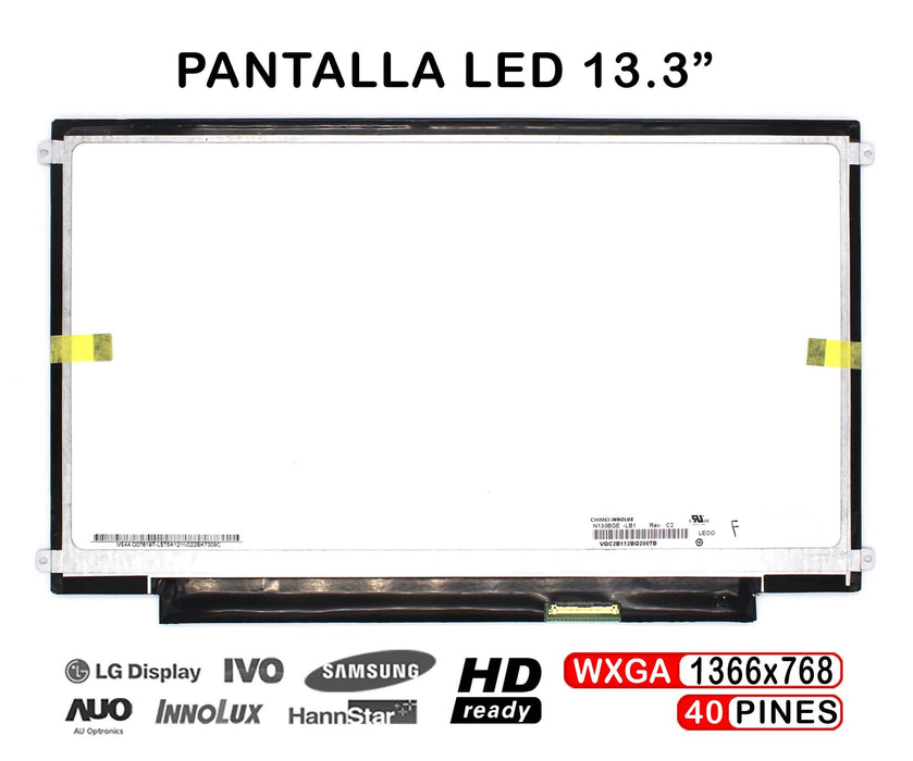 Pantalla Led De 13.3" Para Portátil B133Xw01 V.3