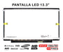 Pantalla Led De 13.3" Para Portátil B133Xw01 V.3