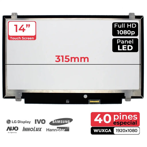 Pantalla Para Portátil Led 14'' R140Nwf5, R6 Hw:2.2 Fw:0.0 1920X1080 Mate 40 Pines