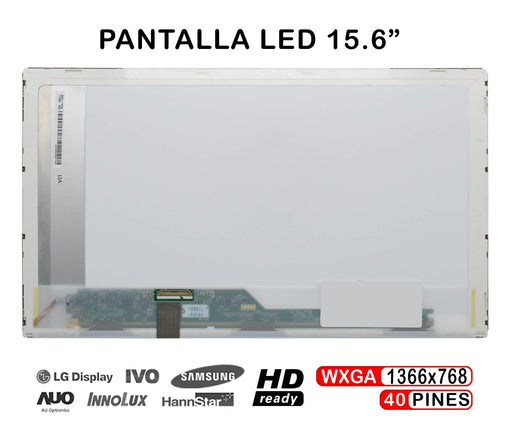 Pantalla Led De 15.6" Para Portátil Lp156Wh2 Lp156Wh4 Ltn156At02 B156Wx02 V.2
