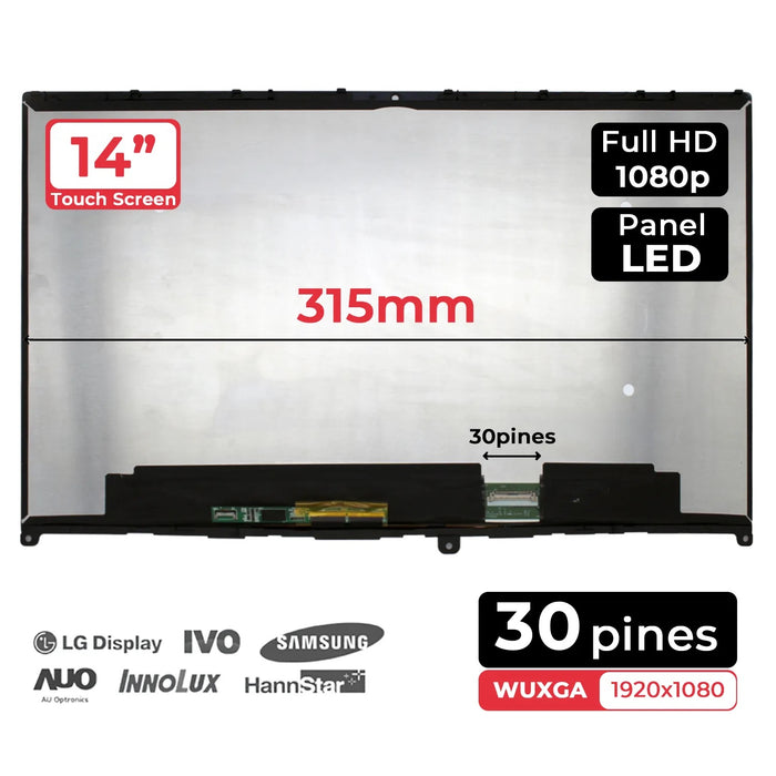 Pantalla Led Táctil Digital De 14" Para Portátil Lenovo Ideapad Flex 5-14Iil05 5-14Are05 5-14Itl05