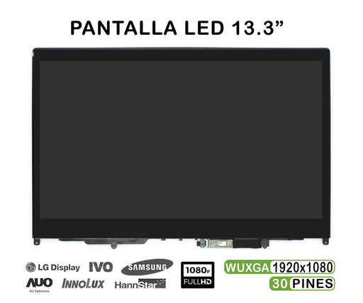 Pantalla Con Táctil De 13.3" Para Portátil Lenovo Thinkpad X380 Yoga 20Lh