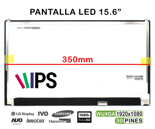 Pantalla Led De 15.6" Para Portátil Lp156Wf9-Spn1 Ips Fhd 30 Pines
