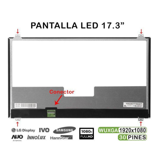 Pantalla Led De 17.3" Para Portátil Asus G571J Lp173Wf4 Sp D1