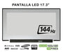Pantalla Led De 17.3" Para Portátil Lp173Wfg-Spb1 144Hz 40 Pines Fhd