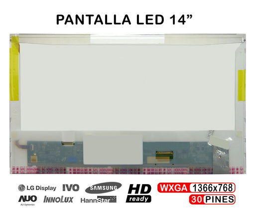 Pantalla Led De 14" Para Portátil Ltn140At05-102 30 Pines