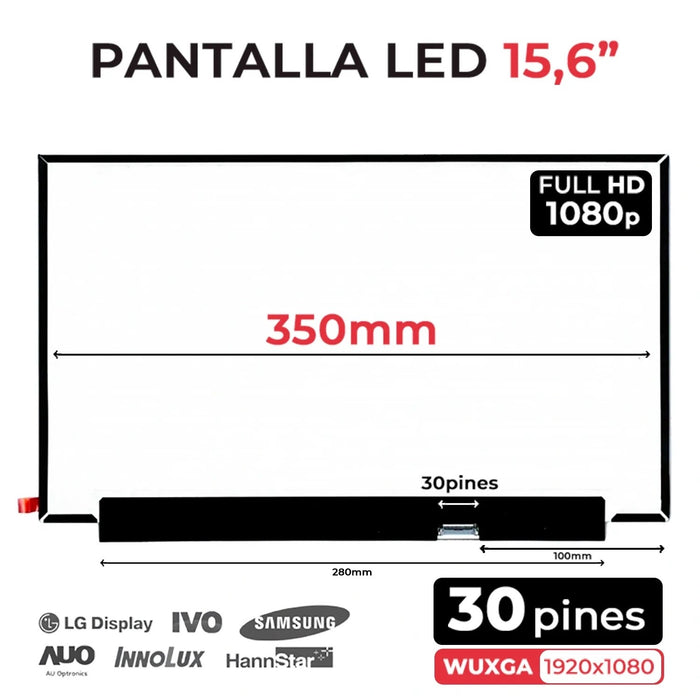 Pantalla Para Portátil Mb100Cs01 Mb156Cs01-8 Ver.1.0 5Cm Ver.1.1