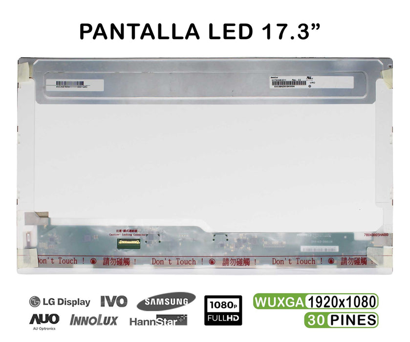 Pantalla Led De 17.3" Para Portátil Msi Ge70 2Qe Apache Pro Full Hd