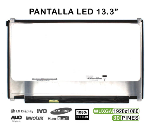 Pantalla Led De 13.3" Para Portátil N133Hse-Ea1 Rev.B1 30 Pines