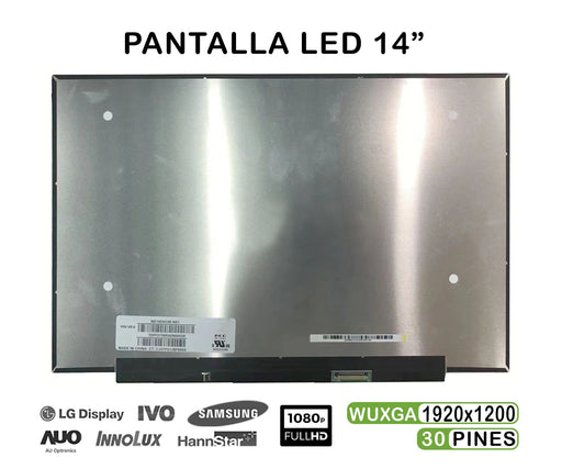 Pantalla Led De 14" Para Portátil Ne140Wum-N61 1920X1200 30 Pines