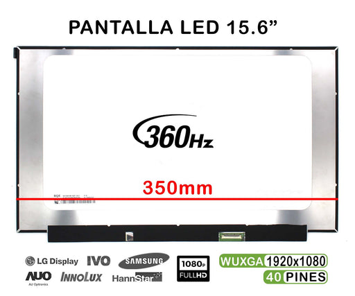 Pantalla Led De 15.6" Para Portátil Ne156Fhm-Nz3 V8.0 360Hz 40 Pines Especial