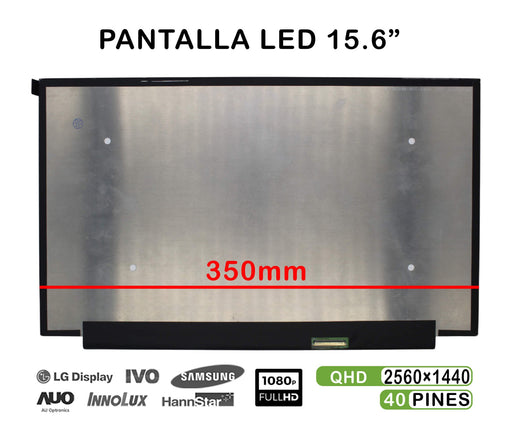 Pantalla De 15.6" Para Portátil Ne156Qhm-Ny1 V8.2 Led 2560×1440