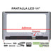 Pantalla Led De 14" Para Portátil Nv140Fhm-N47 06Hy1W 6Hy1W 30 Pines