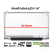 Pantalla Led De 14" Para Portátil Asus S433 Nv140Fhm-N62 315Mm