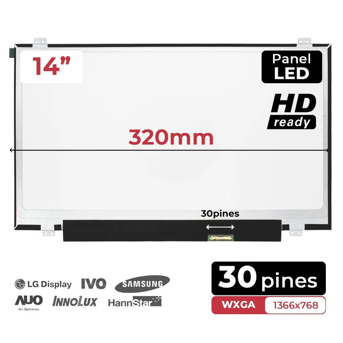Pantalla Para Portátil Toshiba Satellite Pro R40-C Tecra X40-E R40-C-103 R40-C-105 R40-C-109 R40-C-10R R40-C-10X Series