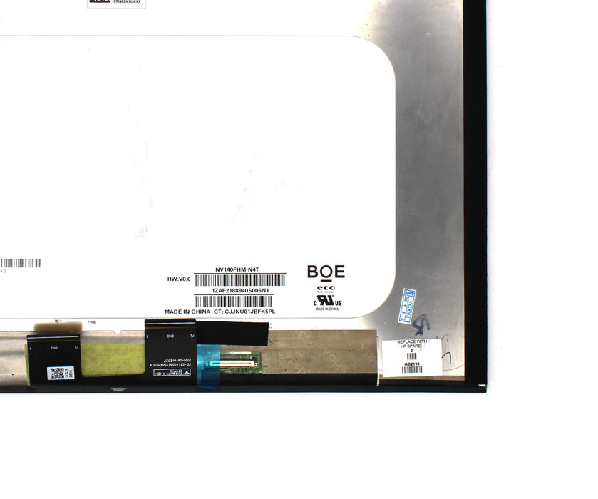 Pantalla Led Táctil 14" Para Portátil Hp Pavilion X360 14M-By Fhd Sin Marco De Plástico + Cristal Frontal