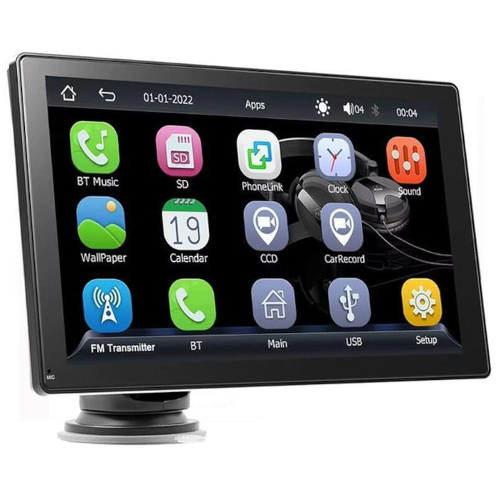 Pantalla Táctil Universal Swm B5308 9 Pulgadas Carplay Y Android Auto Negro