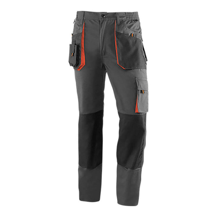 Pantalón Largo Top Range Gris/Negro/Naranja.Talla Xs. Juba