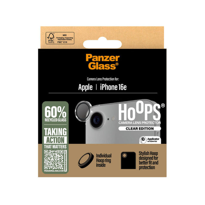 Panzerglass ® Hoops® Camera Lens Protector Transparent Iphone 17e  16e Protector De Pantalla Apple 1 Pieza(S)