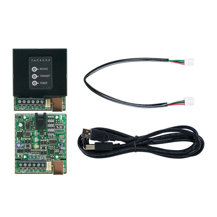 Paradox Cv4usb Convertidor  Rs485/Rs232. Puerto Usb Y Db-9. Permite Conexión Desde Pc A 300m Del Panel