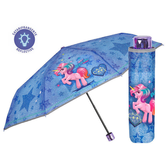 Paraguas Plegable Manual Unicornio 50cm