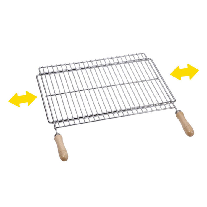Parrilla Barbacoa Extensible 70x40cm Acero Zincado