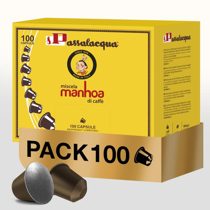 Passalacqua Manhoa Kapseln Para Nespresso System 100 Piezas A 5,5g