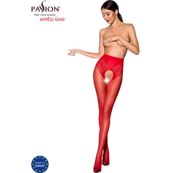 Passion - Tiopen 006 Medias Rojo 3/4 30 Den