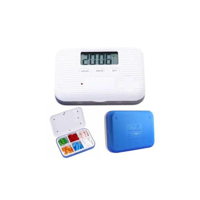 Pastillero Digital Portátil Smartia Pastdig - Pantalla Digital · 5 Alarmas Programables · Blanco