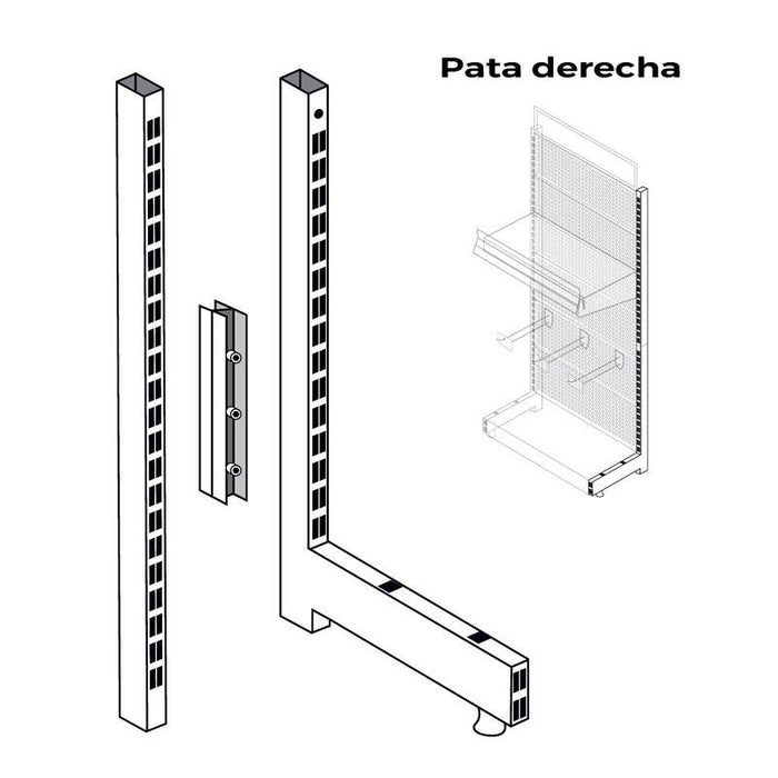 Pata Derecha Para Expositor 00030